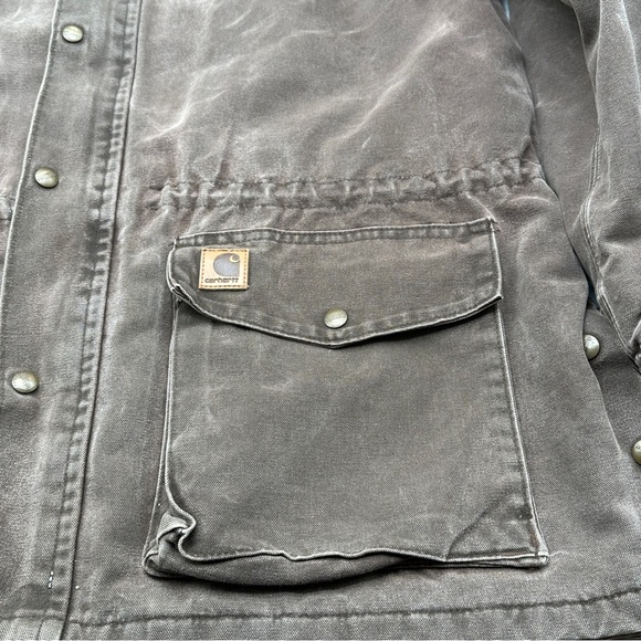 Carhartt C52 CH2 Canvas Blanket Lined Used Jacket Men's 3XL Brown Work Jacket - Picture 11 of 16